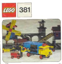 LEGO part Lorry and Fork Lift Truck 381-1