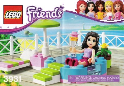 LEGO onderdeel Emma's Splash Pool (3931-1)
