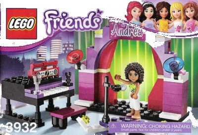 LEGO onderdeel Andrea's Stage (3932-1)