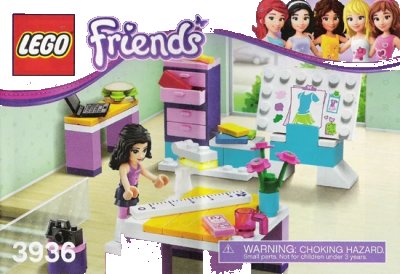 LEGO onderdeel Emma's Fashion Design Studio (3936-1)