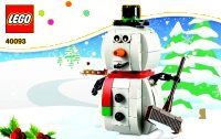 LEGO part Snowman 40093-1