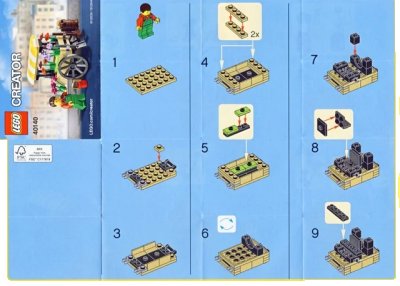 LEGO onderdeel Flower Cart polybag (40140-1)