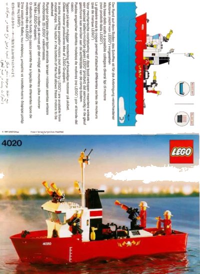 LEGO onderdeel Fire Fighting Boat (4020-1)