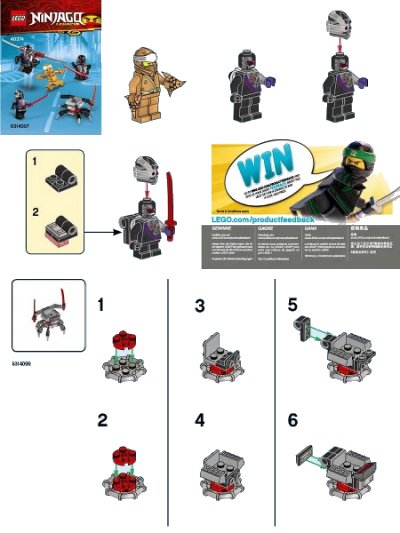 LEGO onderdeel Golden Zane Accessory Set blister pack (40374-1)