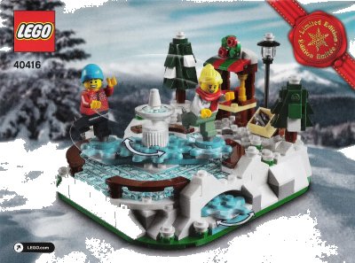LEGO onderdeel Ice Skating Rink (40416-1)