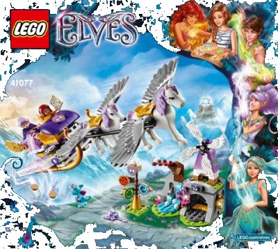 LEGO onderdeel Aira's Pegasus Sleigh (41077-1)