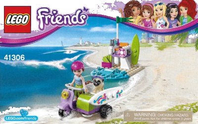 LEGO onderdeel Mia's Beach Scooter (41306-1)