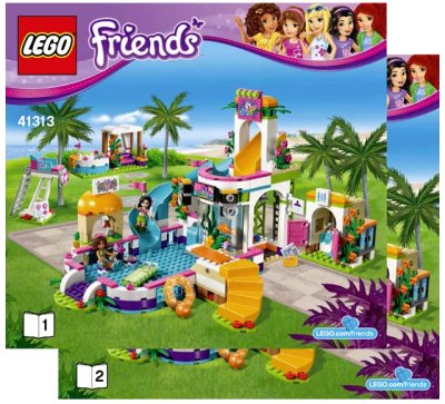 LEGO onderdeel Heartlake Summer Pool (41313-1)
