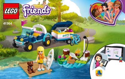 LEGO onderdeel Stephanie's Buggy & Trailer (41364-1)