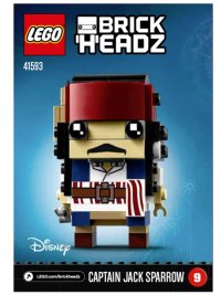 LEGO onderdeel Captain Jack Sparrow 41593-1