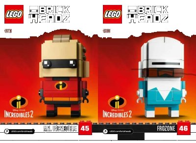 LEGO onderdeel Mr. Incredible & Frozone (41613-1)