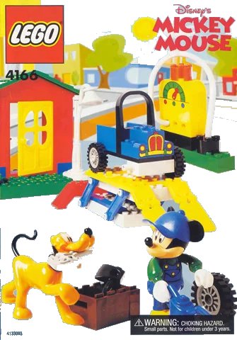 LEGO onderdeel Mickey's Car Garage (4166-1)