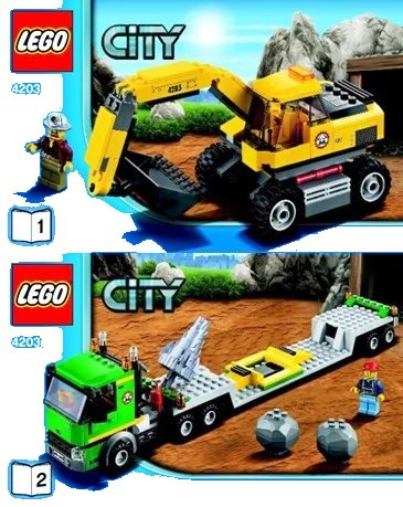 LEGO onderdeel Excavator Transport (4203-1)