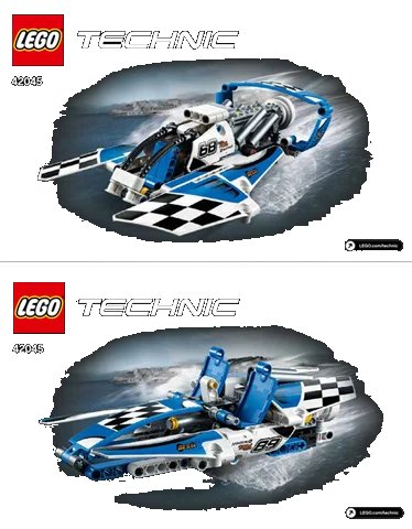 LEGO onderdeel Hydroplane Racer (42045-1)
