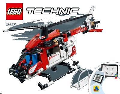 LEGO onderdeel Rescue Helicopter (42092-1)