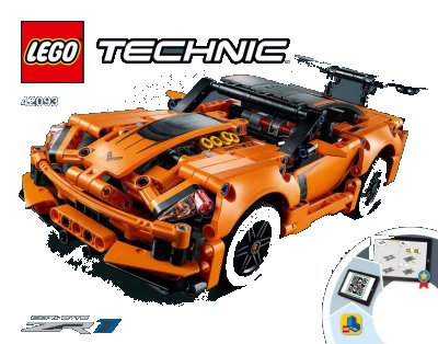 LEGO onderdeel Chevrolet Corvette ZR1 (42093-1)