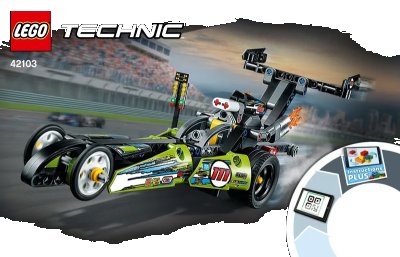 LEGO onderdeel Dragster (42103-1)