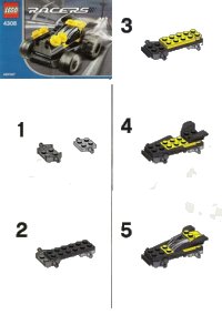 LEGO part Yellow Racer polybag 4308-1