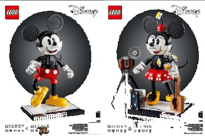 LEGO onderdeel Mickey Mouse & Minnie Mouse (43179-1)