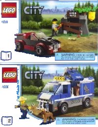 LEGO onderdeel Police Dog Van 4441-1