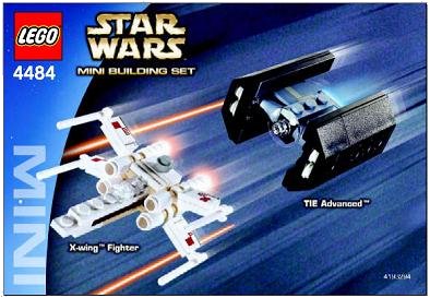 LEGO part X-wing Fighter & TIE Advanced - Mini (4484-1)