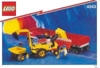LEGO part Railroad Tractor Flatbed 4543-1