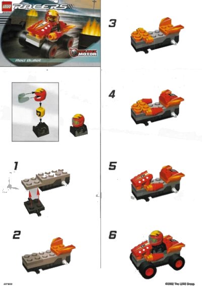 LEGO onderdeel Red Bullet (4582-1)