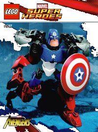 LEGO part Captain America 4597-1