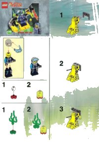 LEGO part Alpha Team Deep Sea Robot Diver 4790-1