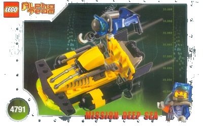 LEGO onderdeel Alpha Team Sub-Surface Scooter (4791-1)