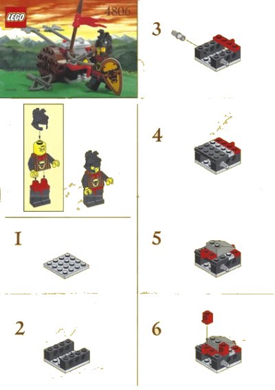 LEGO onderdeel Axe Cart (4806-1)