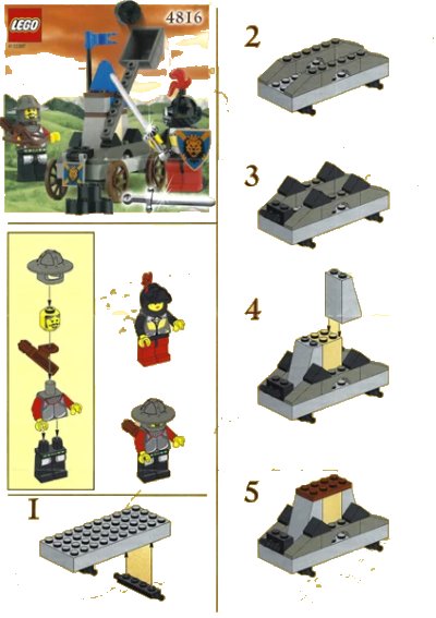 LEGO onderdeel Knight's Catapult (4816-1)