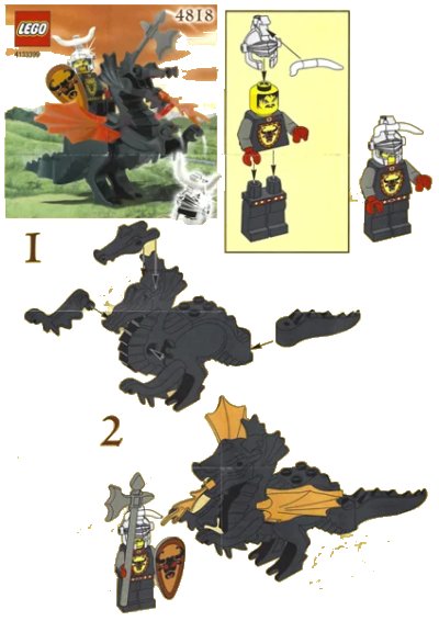 LEGO onderdeel Dragon Rider (4818-1)