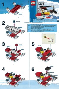 LEGO onderdeel Fire Helicopter polybag 4900-1
