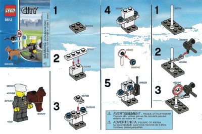 LEGO onderdeel Police Officer (5612-1)