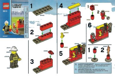 LEGO onderdeel Firefighter (5613-1)
