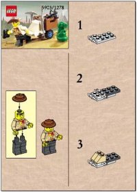 LEGO onderdeel Johnny Thunder and Baby T 5903-1