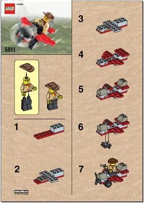 LEGO onderdeel Johnny Thunder's Plane (5911-1)
