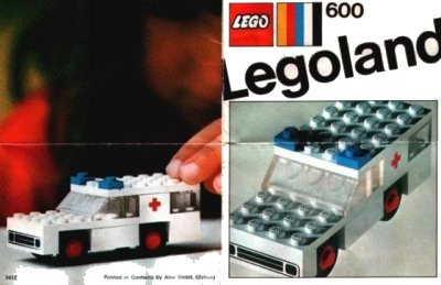 LEGO onderdeel Ambulance (600-1)