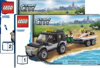 LEGO part SUV with Watercraft 60058-1