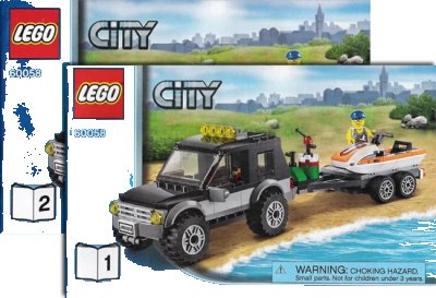 LEGO onderdeel SUV with Watercraft (60058-1)