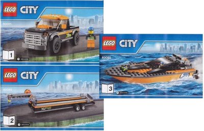 LEGO onderdeel 4x4 with Powerboat (60085-1)
