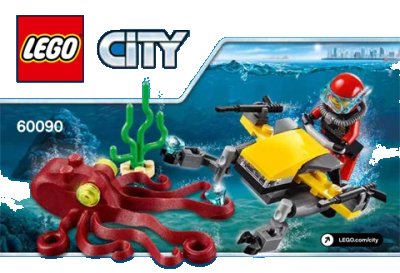 LEGO onderdeel Deep Sea Scuba Scooter (60090-1)