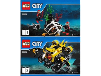 LEGO onderdeel Deep Sea Submarine (60092-1)