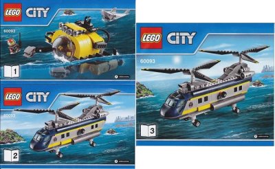 LEGO onderdeel Deep Sea Helicopter (60093-1)