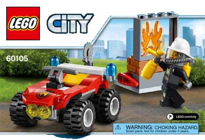 LEGO onderdeel Fire ATV (60105-1)