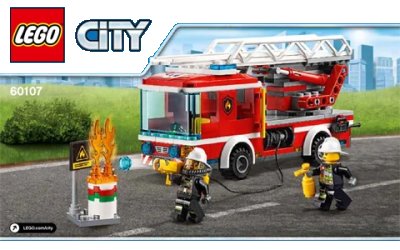 LEGO onderdeel Fire Ladder Truck (60107-1)
