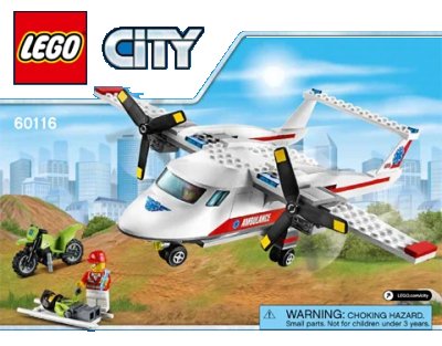 LEGO onderdeel Ambulance Plane (60116-1)