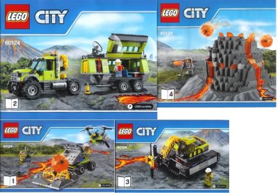 LEGO onderdeel Volcano Exploration Base (60124-1)