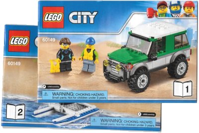 LEGO onderdeel 4×4 with Catamaran (60149-1)
